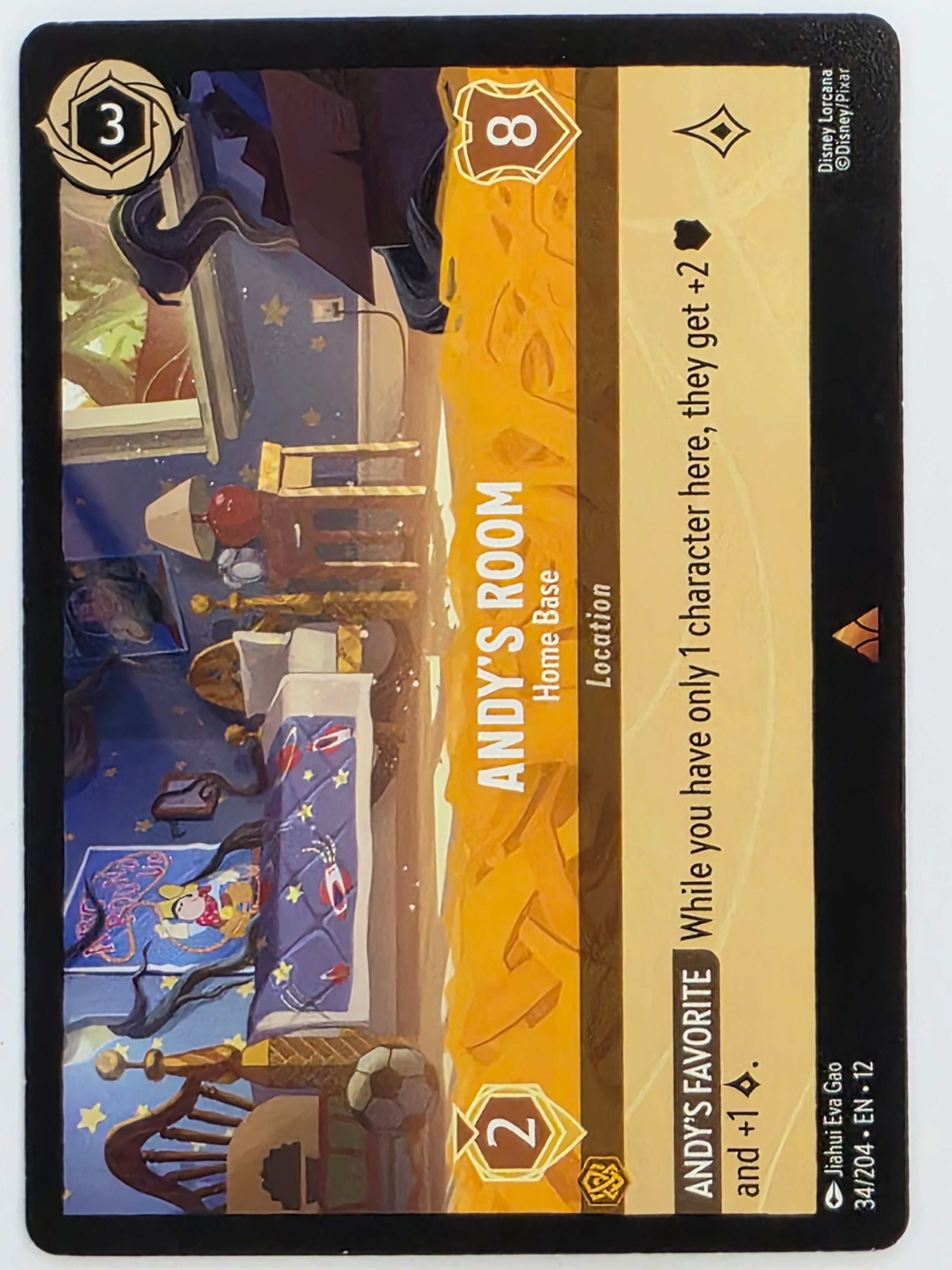 Disney Lorcana Wilds Unknown | #034/204 | Andy's Room Home Base | Rare