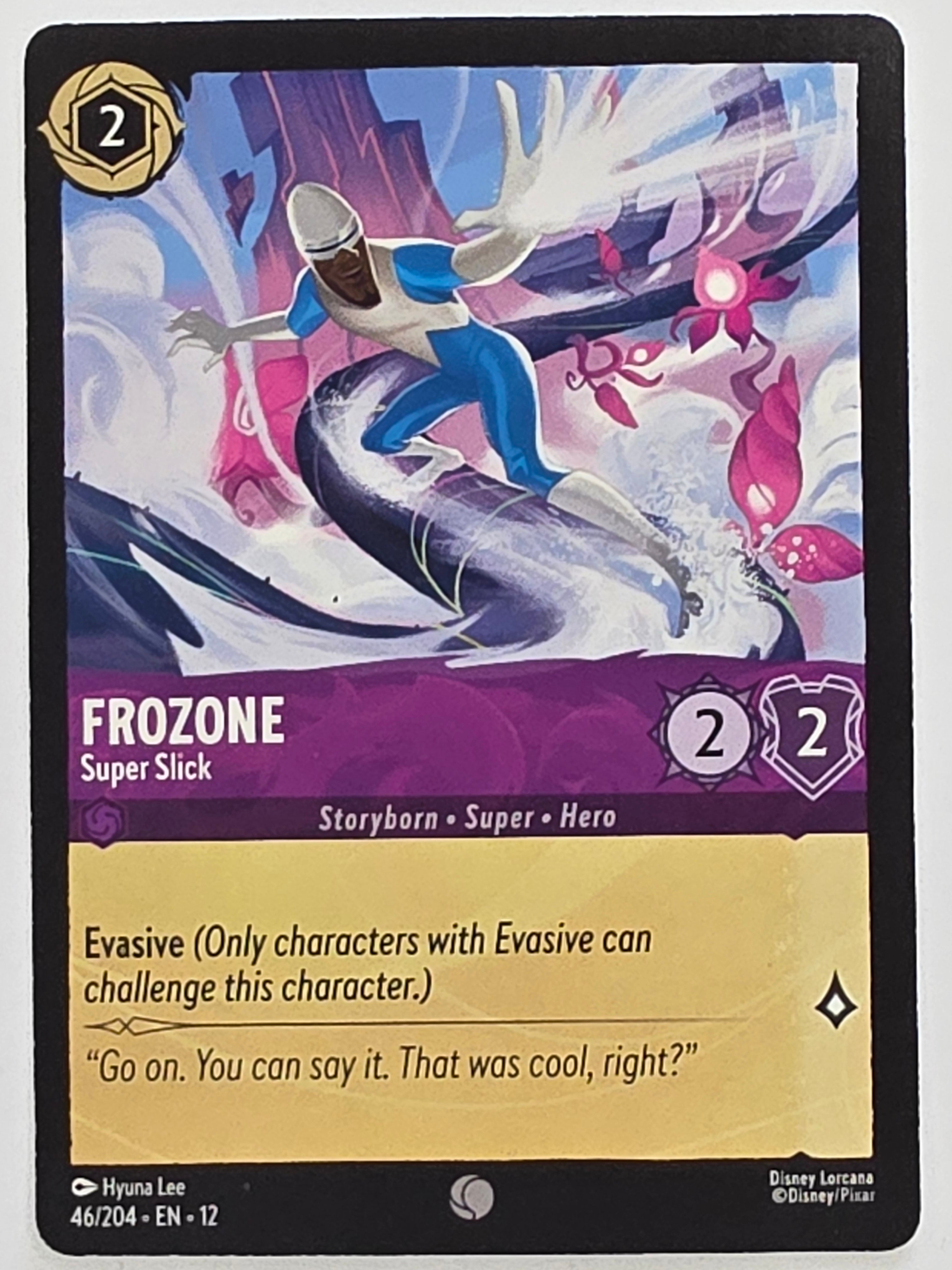 Disney Lorcana Wilds Unknown | #046/204 | Frozone Super Slick | Common