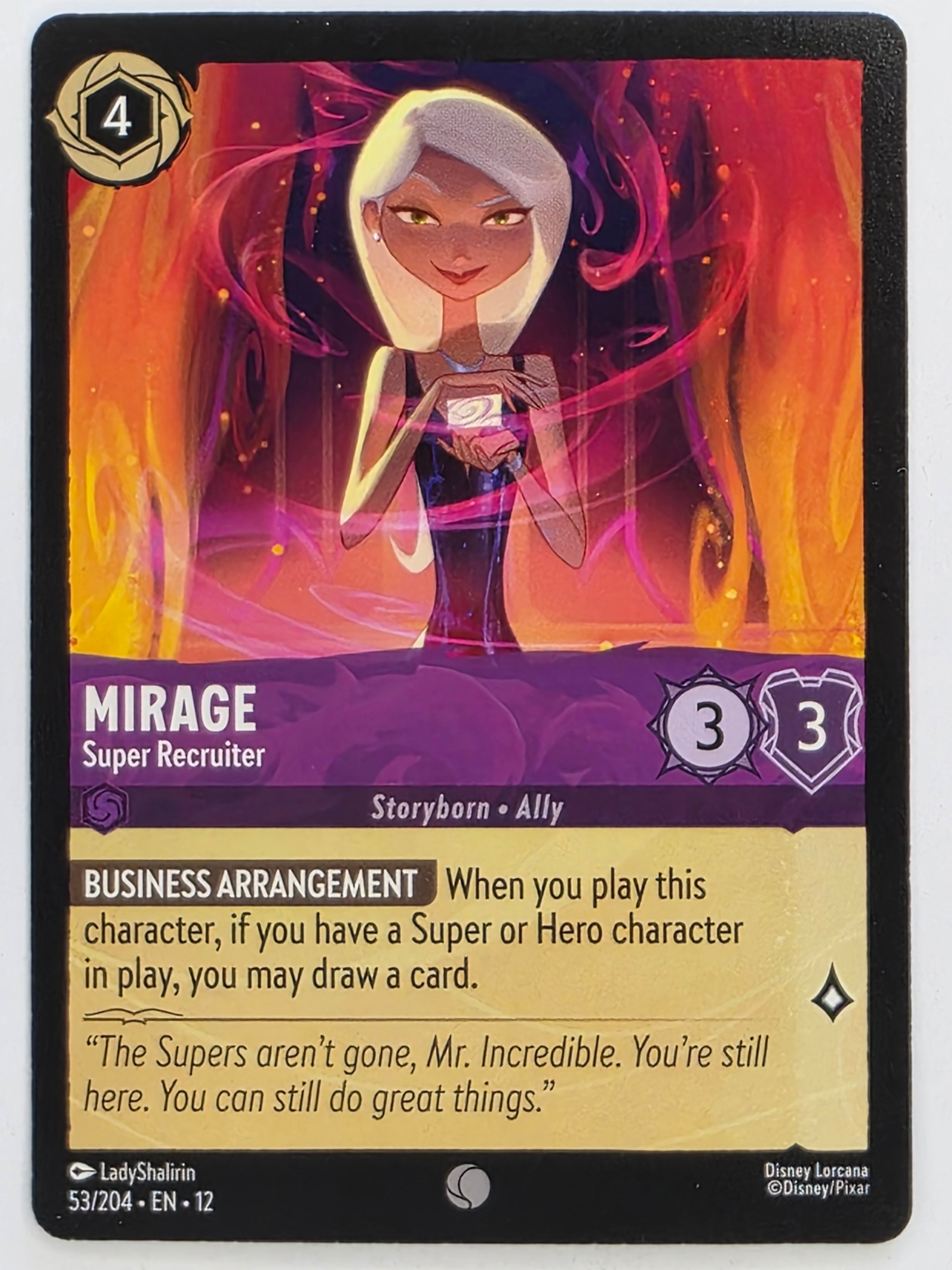 Disney Lorcana Wilds Unknown | #053/204 | Mirage Super Recruiter | Common
