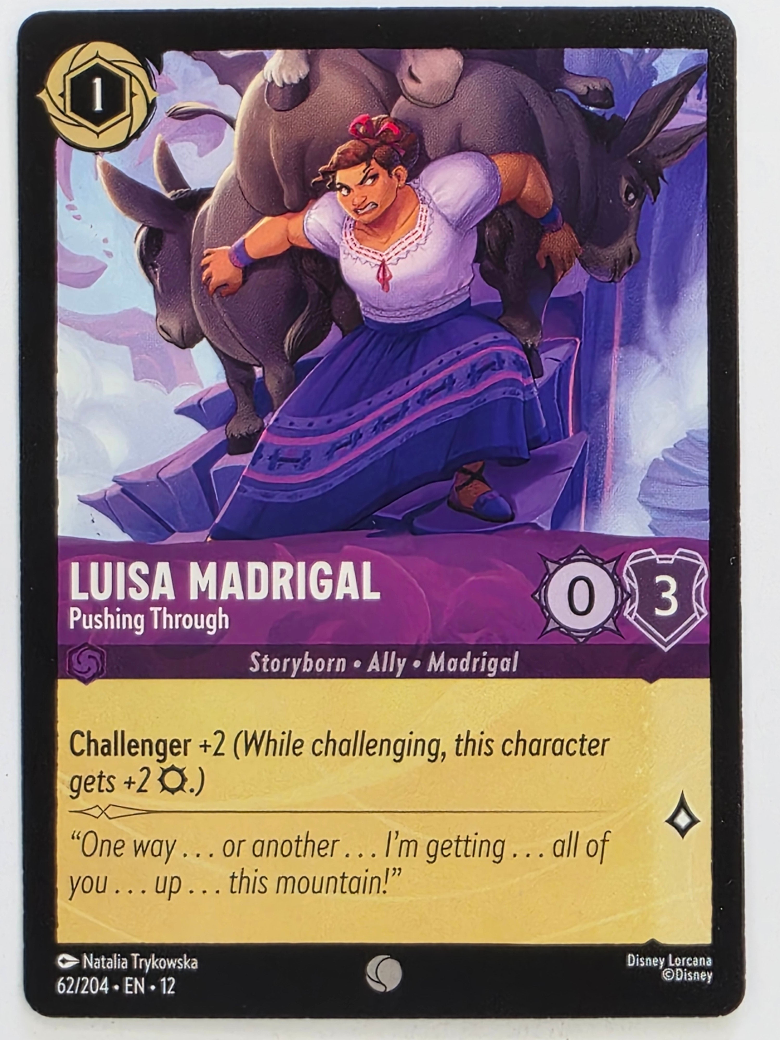 Disney Lorcana Wilds Unknown | #062/204 | Luisa Madrigal Pushing Through | Common