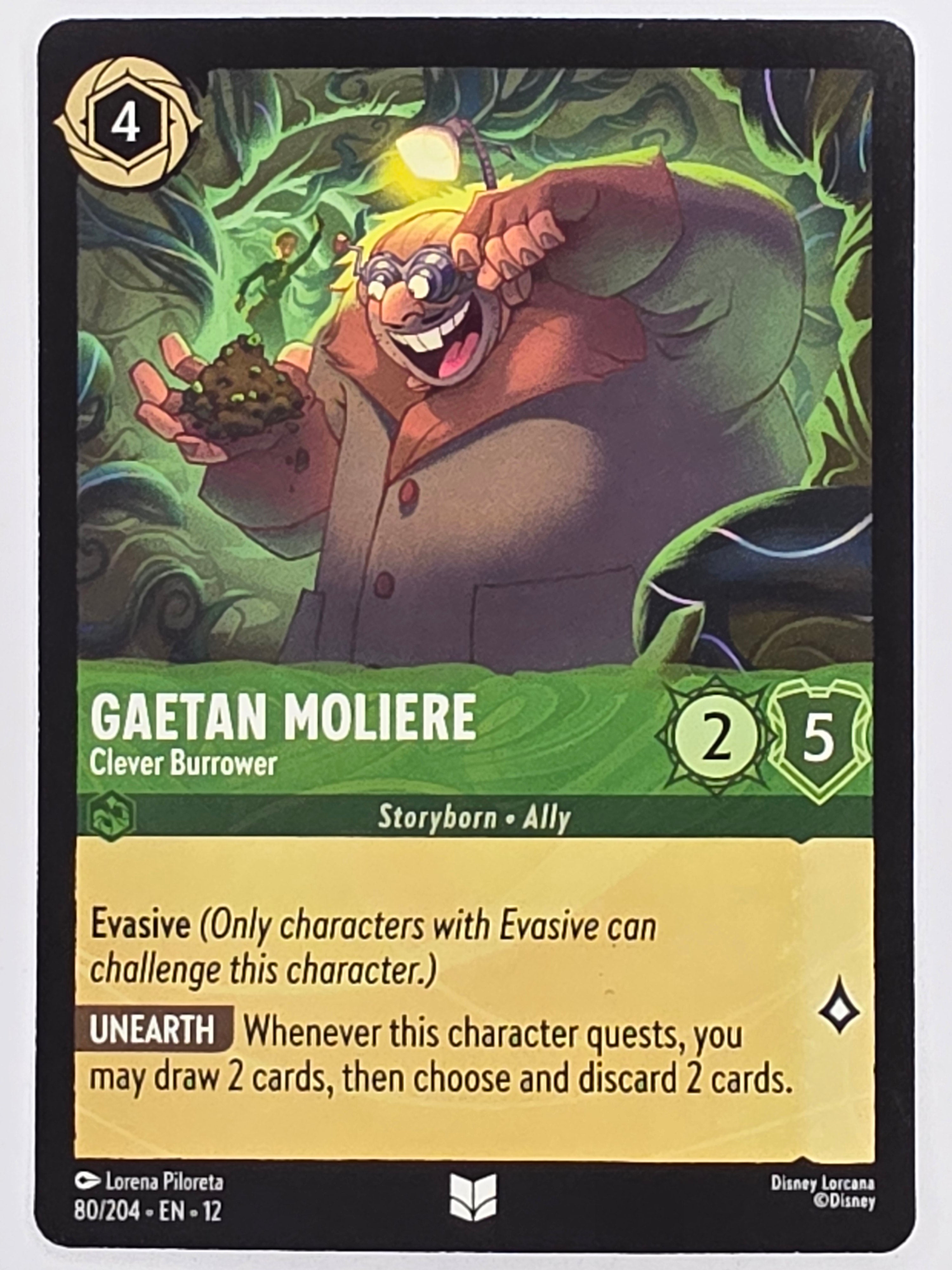 Disney Lorcana Wilds Unknown | #080/204 | Gaetan Moliere Clever Burrower | Uncommon