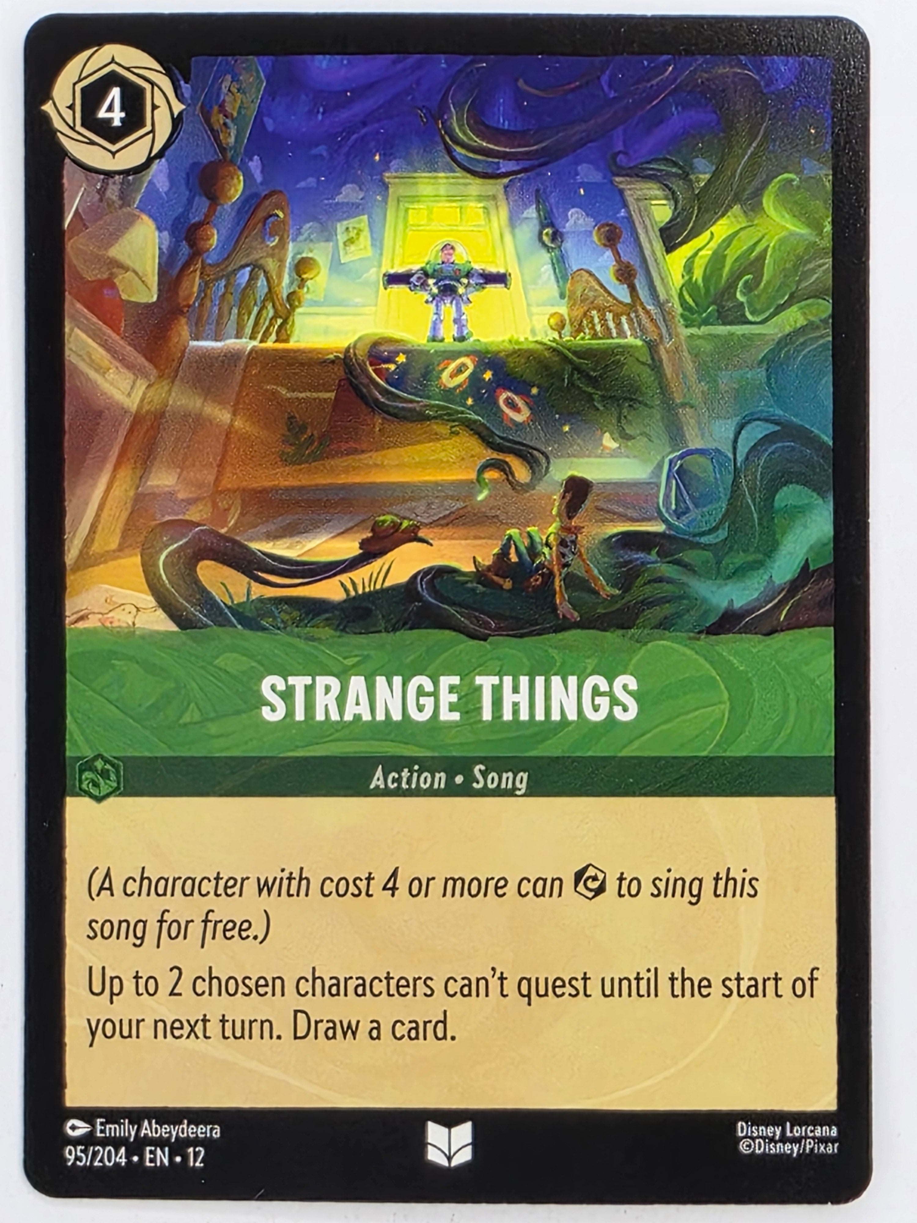 Disney Lorcana Wilds Unknown | #095/204 | Strange Things | Uncommon