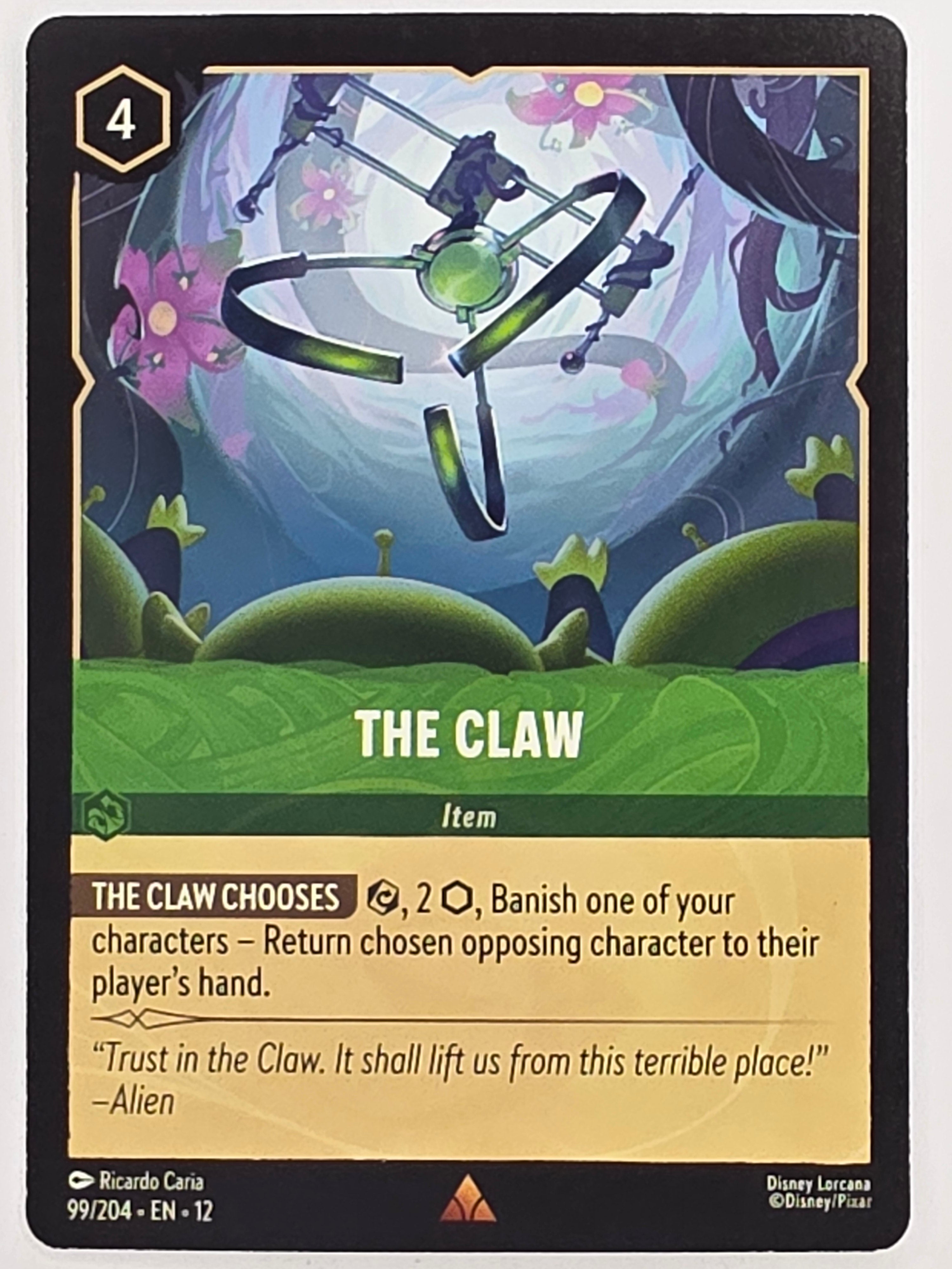 Disney Lorcana Wilds Unknown | #099/204 | The Claw | Rare