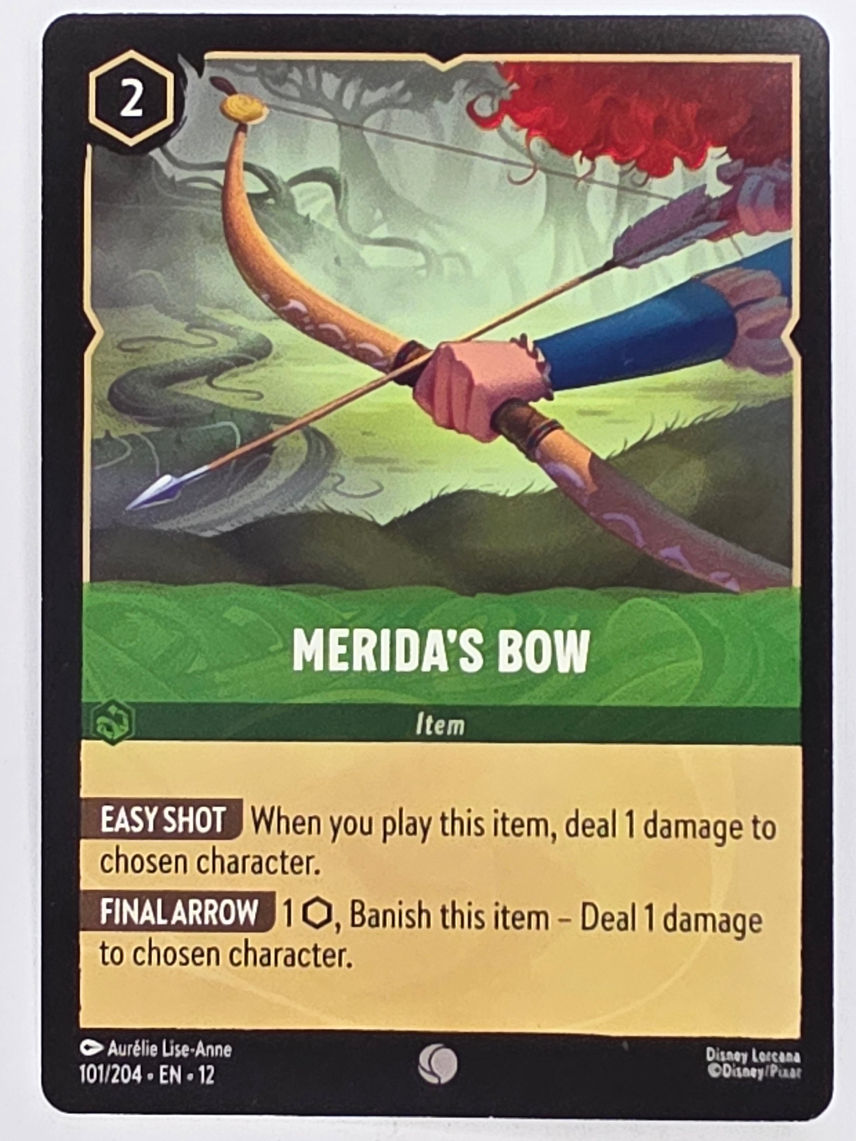 Disney Lorcana Wilds Unknown | #101/204 | Merida's Bow | Common