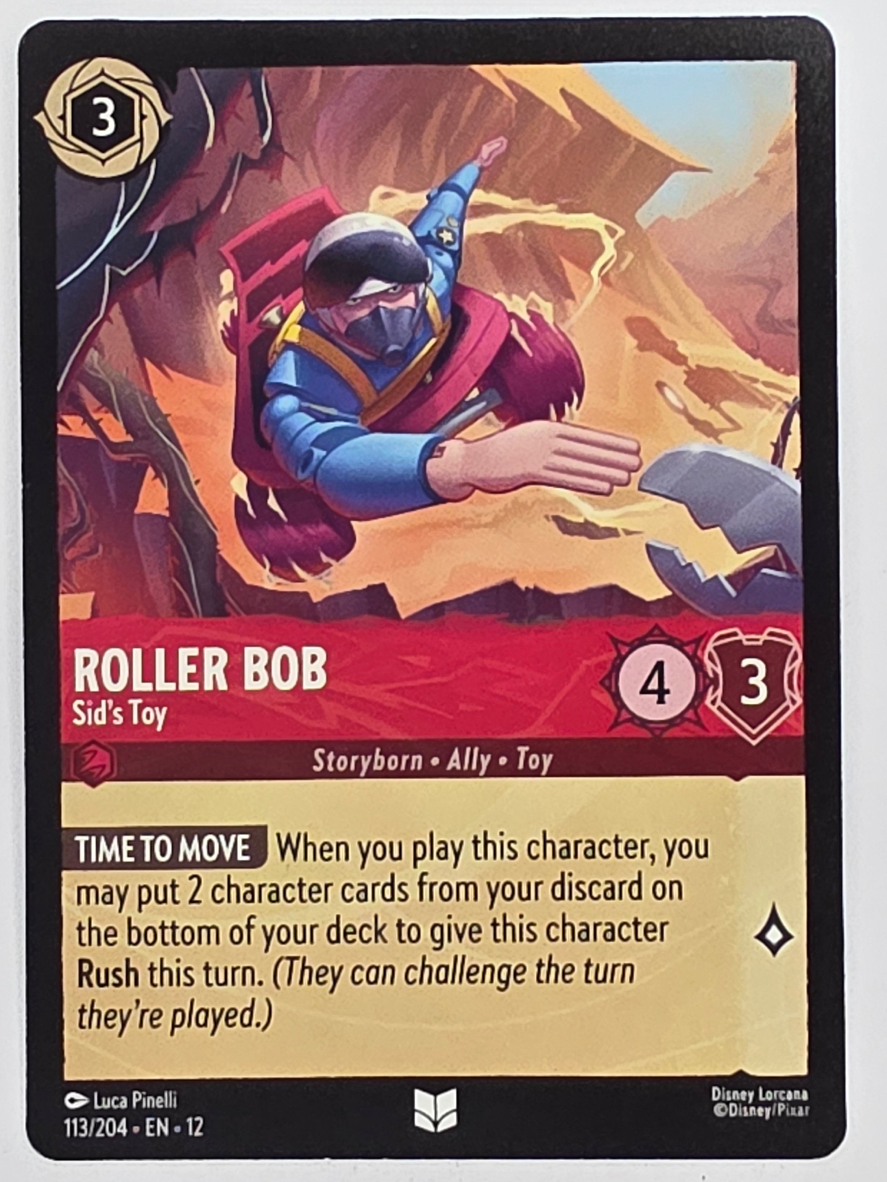 Disney Lorcana Wilds Unknown | #113/204 | Roller Bob Sid's Toy | Uncommon