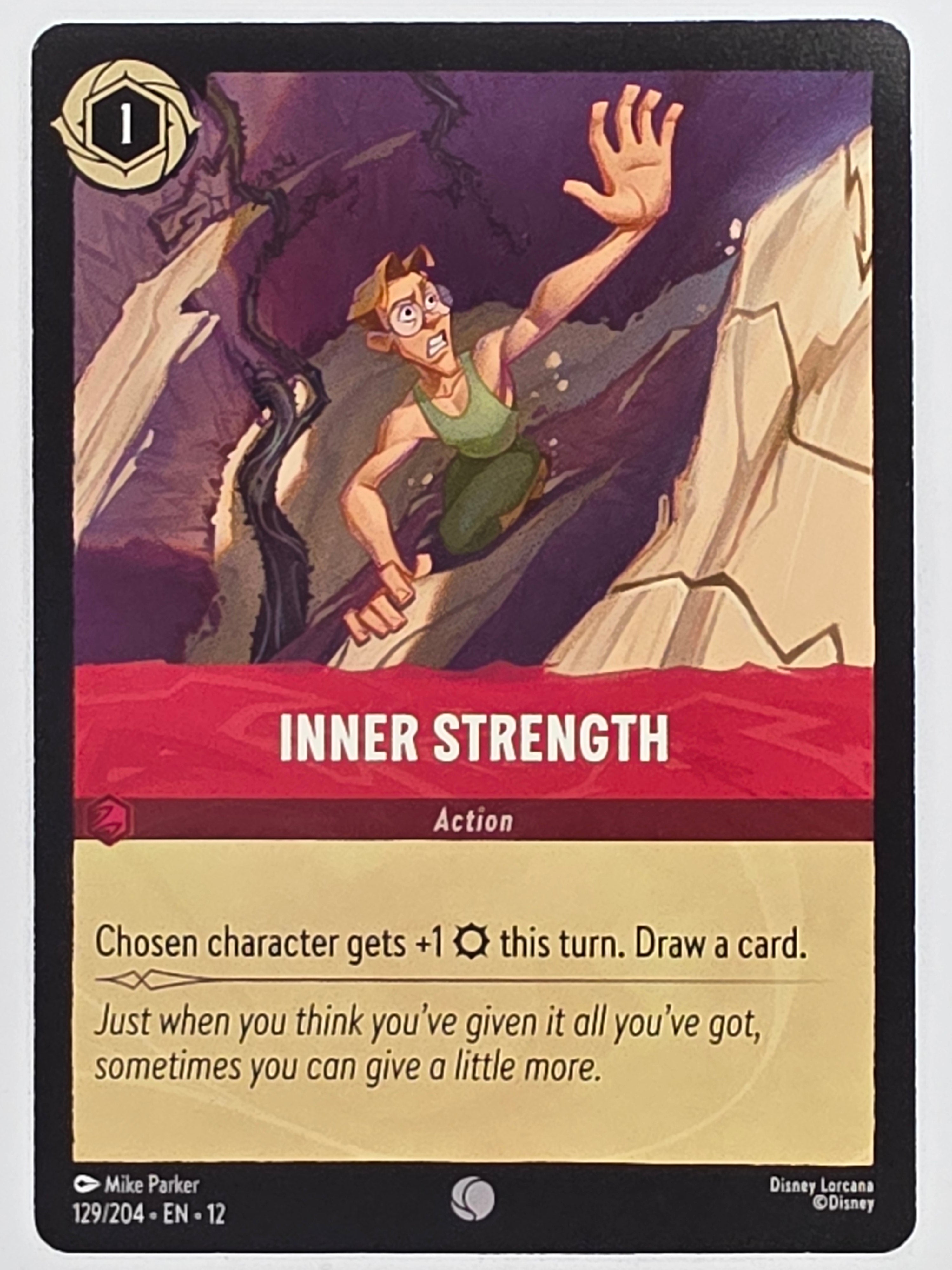 Disney Lorcana Wilds Unknown | #129/204 | Inner Strength | Common