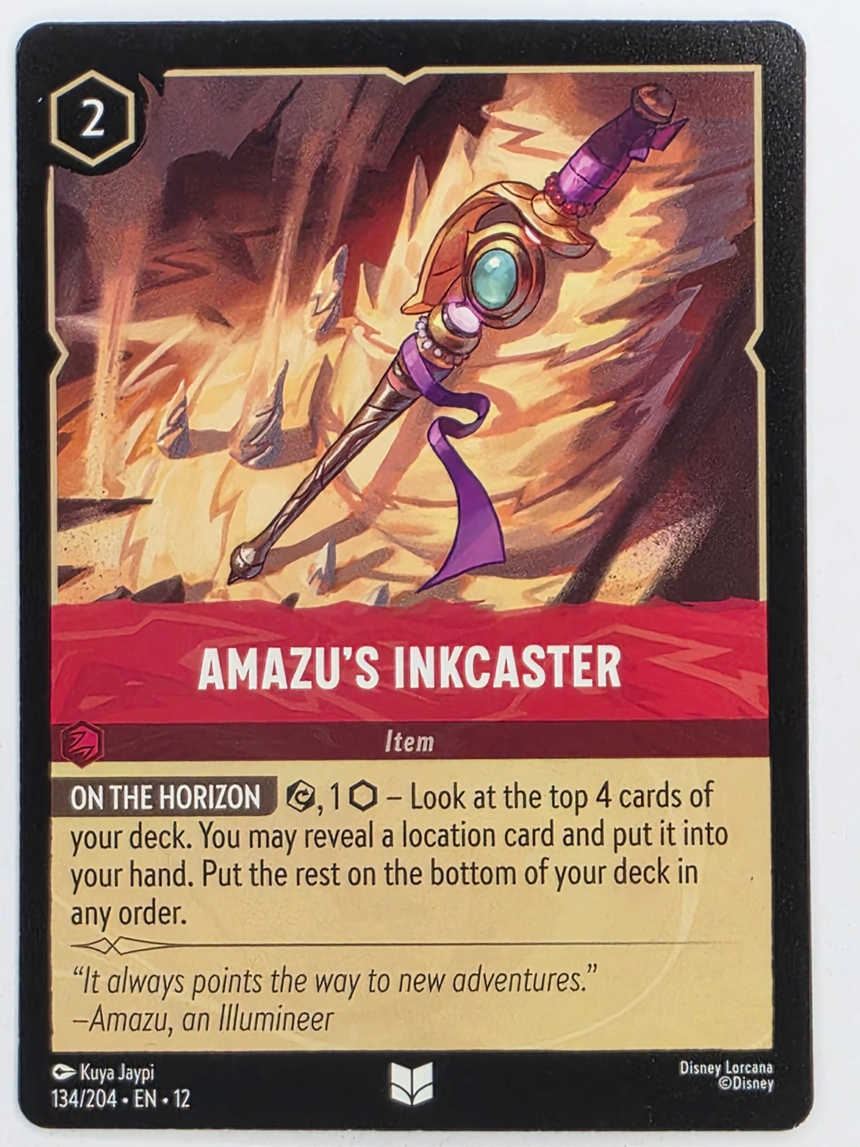 Disney Lorcana Wilds Unknown | #134/204 | Amazu's Inkcaster | Uncommon