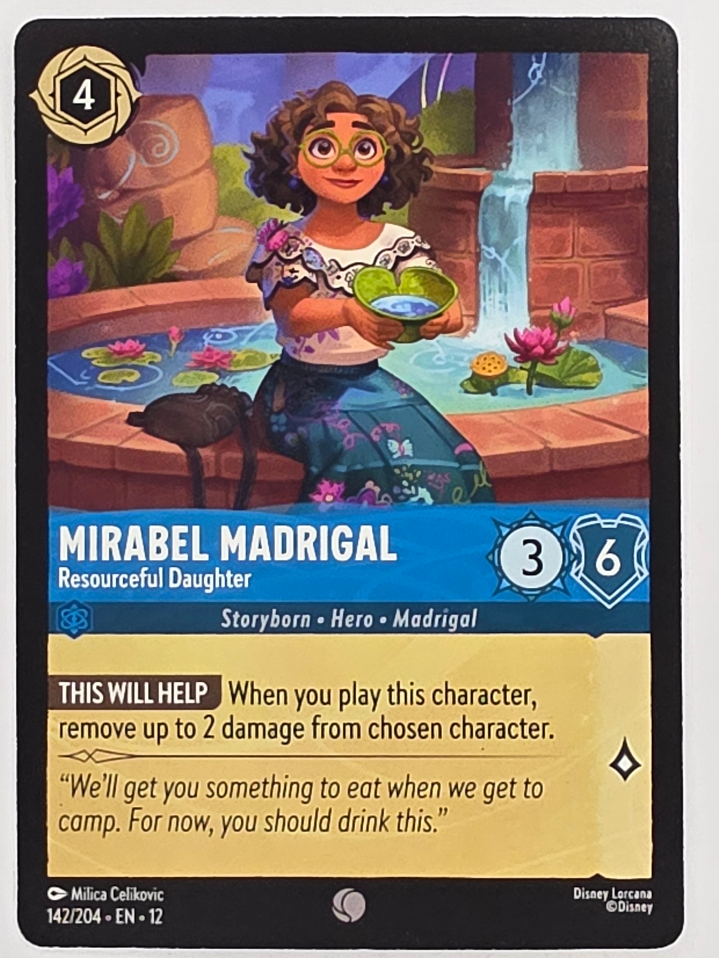 Disney Lorcana Wilds Unknown | #142/204 | Mirabel Madrigal Resourceful Daughter | Common