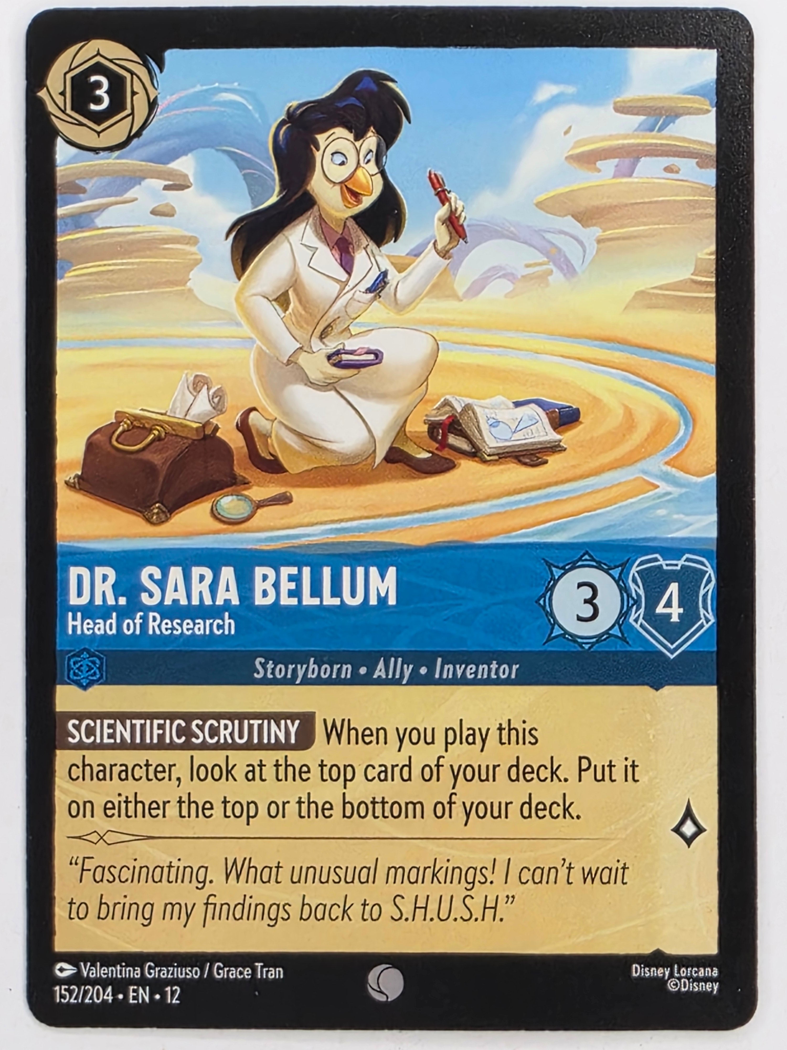 Disney Lorcana Wilds Unknown | #152/204 | Dr Sara Bellum | Head of Research | Common