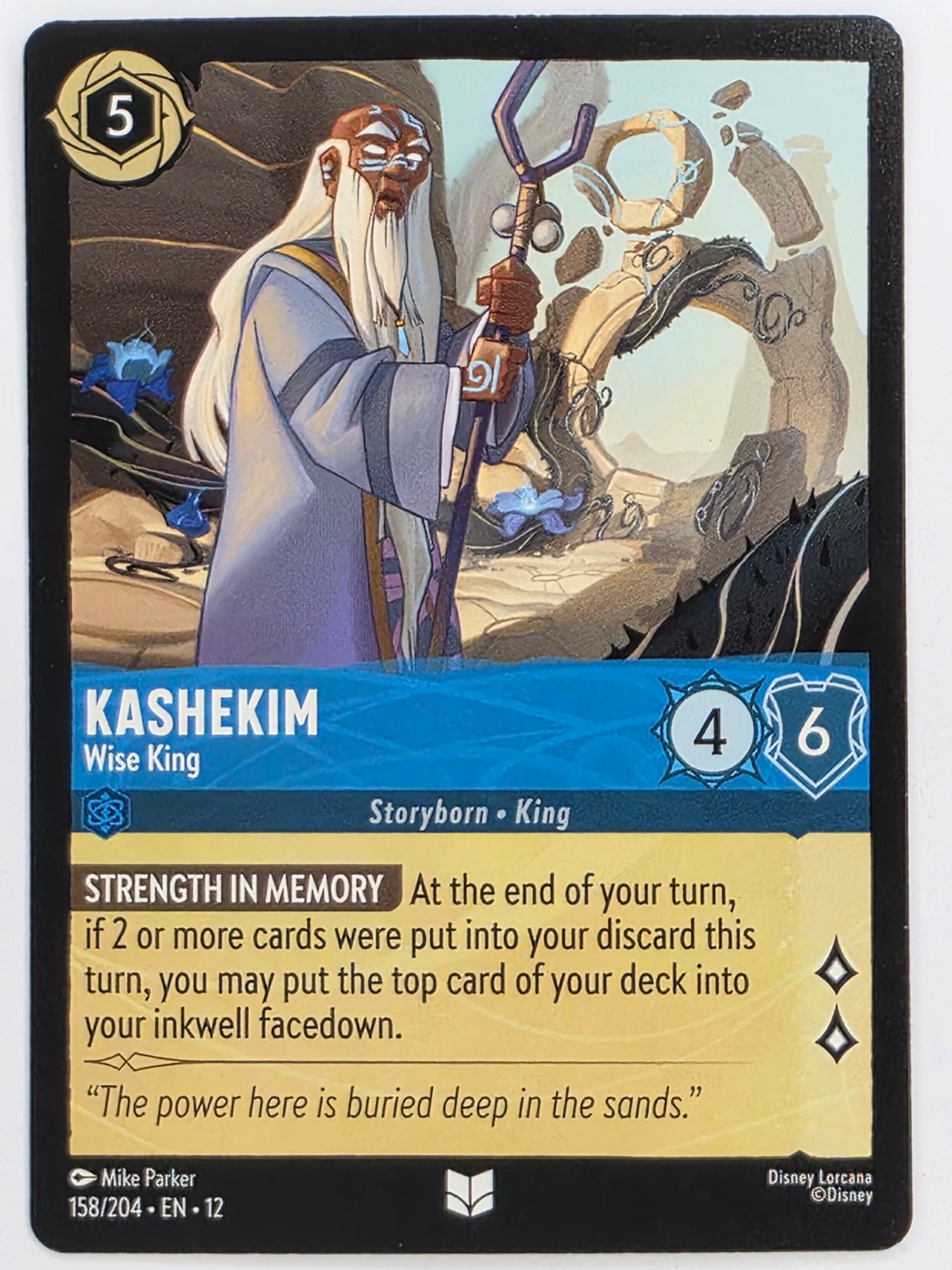 Disney Lorcana Wilds Unknown | #158/204 | Kashekim Wise King | Uncommon