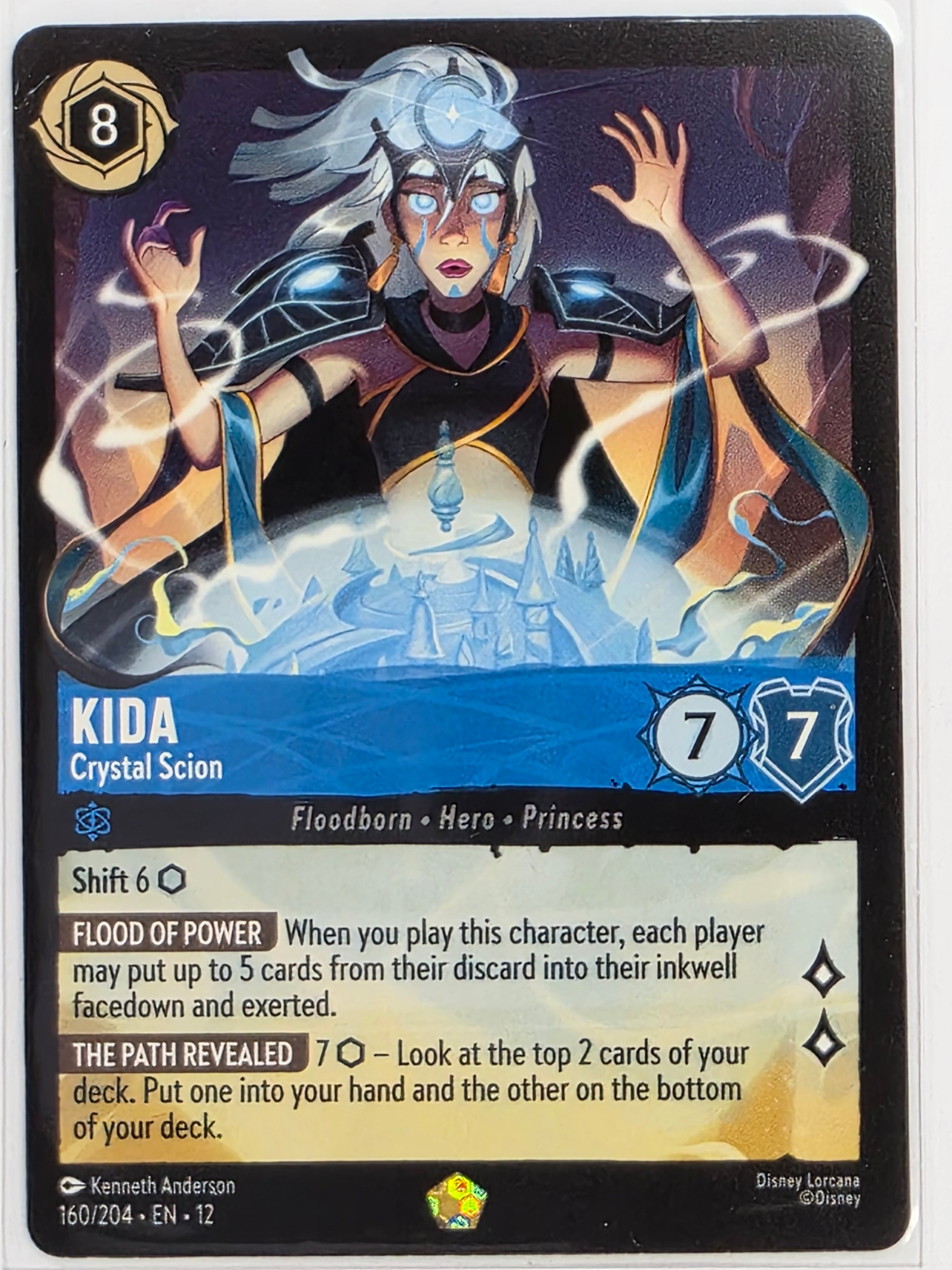Disney Lorcana Wilds Unknown | #160/204 | Kida Crystal Scion | Legendary