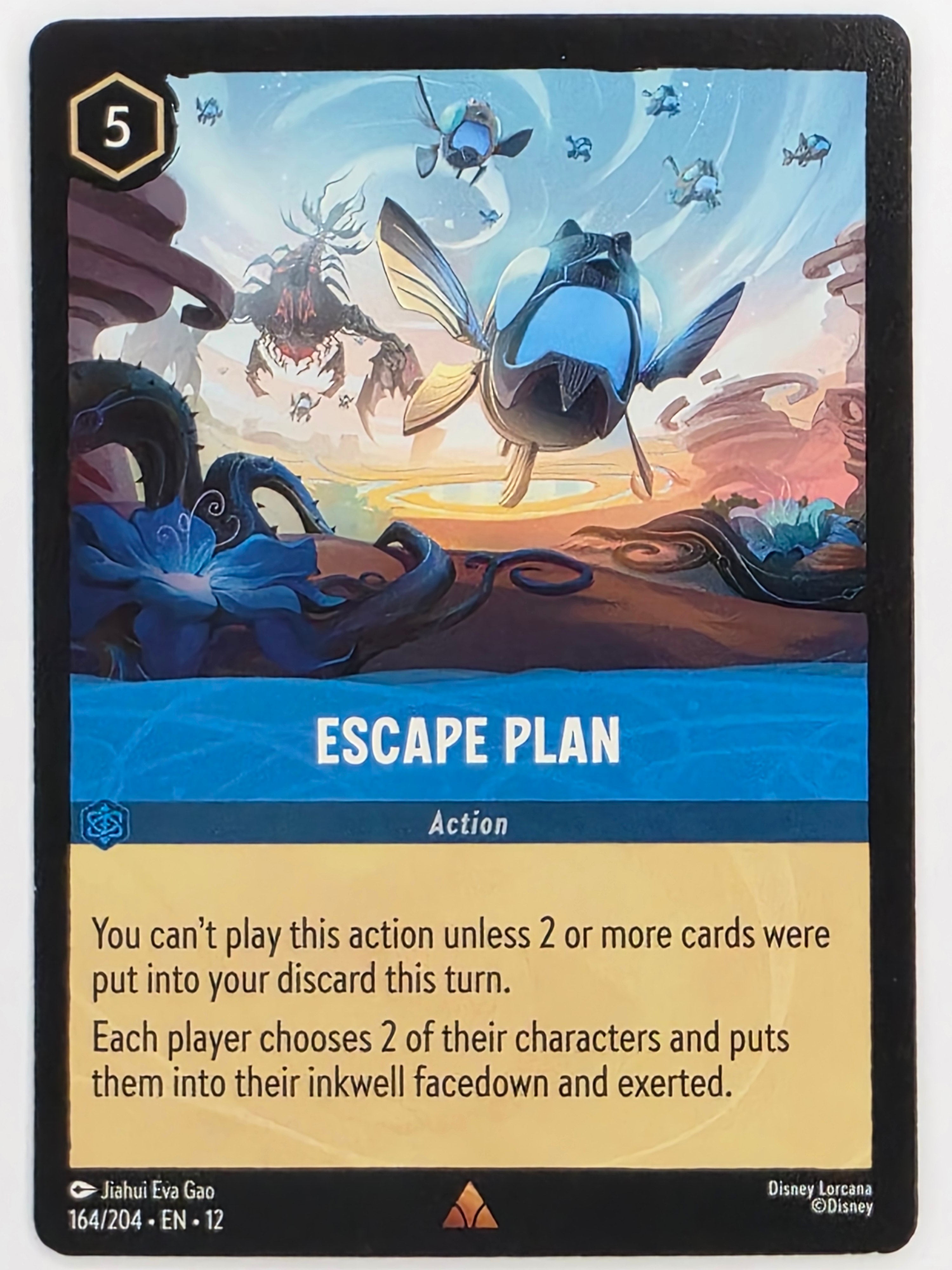 Disney Lorcana Wilds Unknown | #164/204 | Escape Plan | Rare