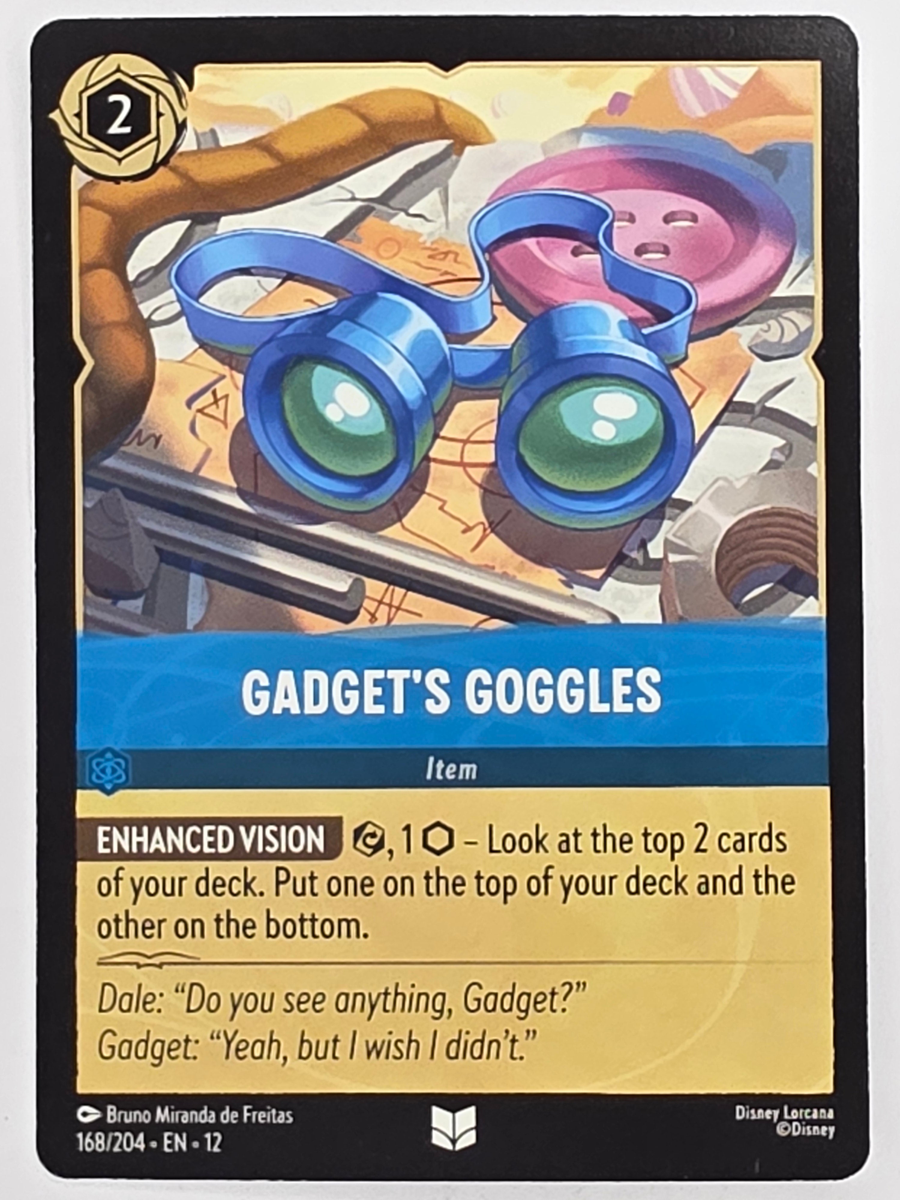 Disney Lorcana Wilds Unknown | #168/204 | Gadget's Goggles | Uncommon