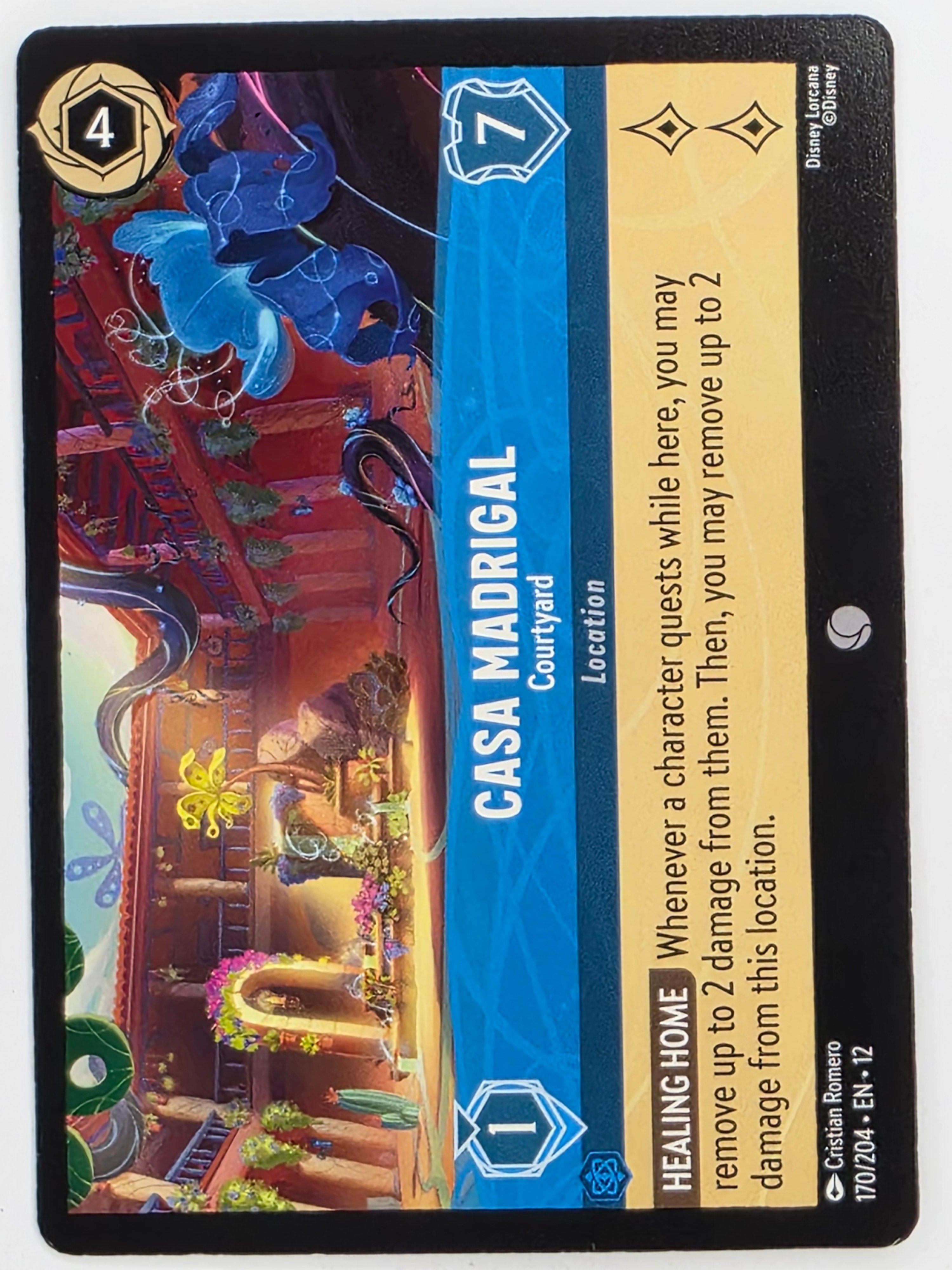 Disney Lorcana Wilds Unknown | #170/204 | Casa Madrigal Courtyard | Common