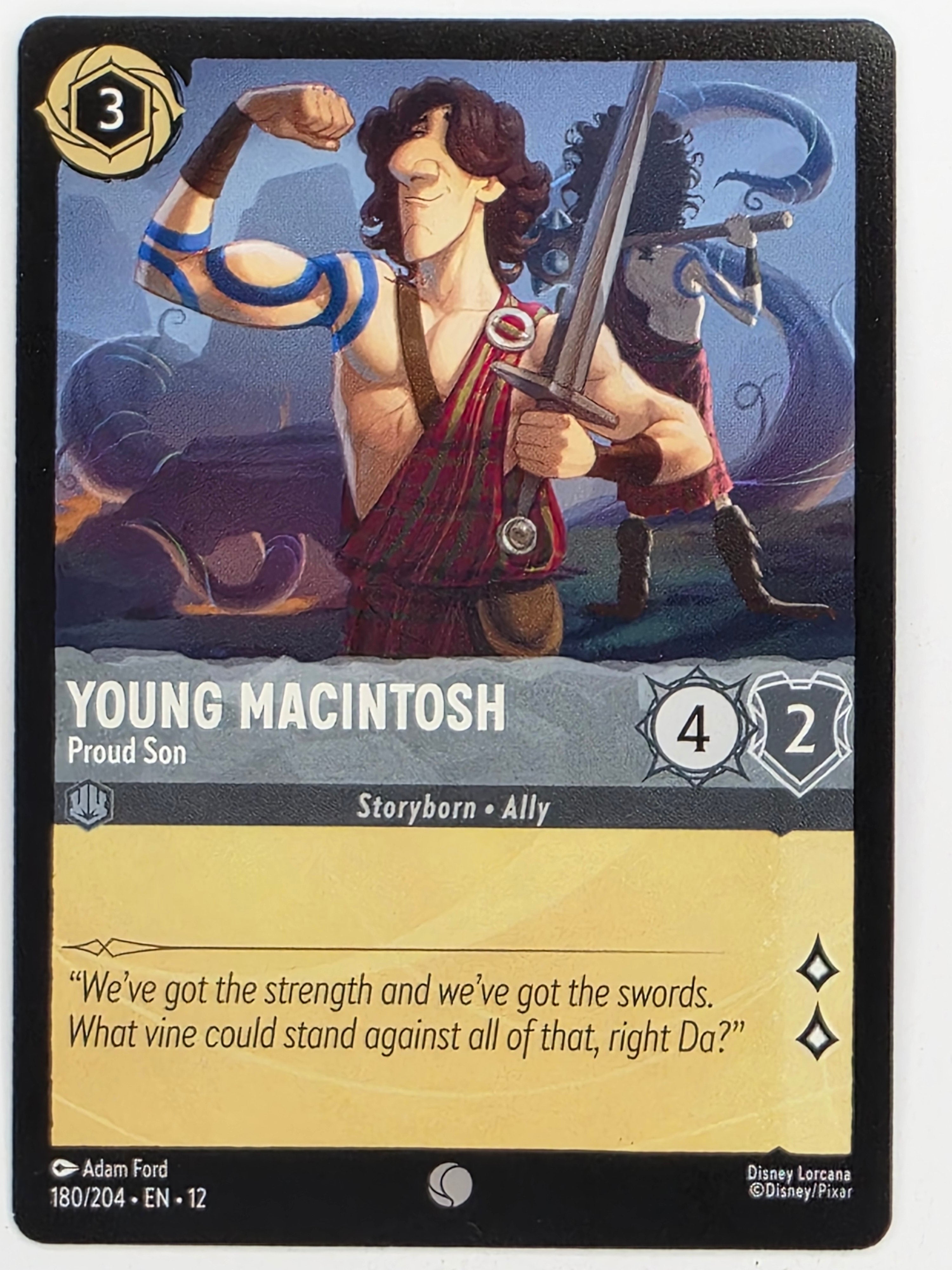 Disney Lorcana Wilds Unknown | #180/204 | Young Macintosh Proud Son | Common