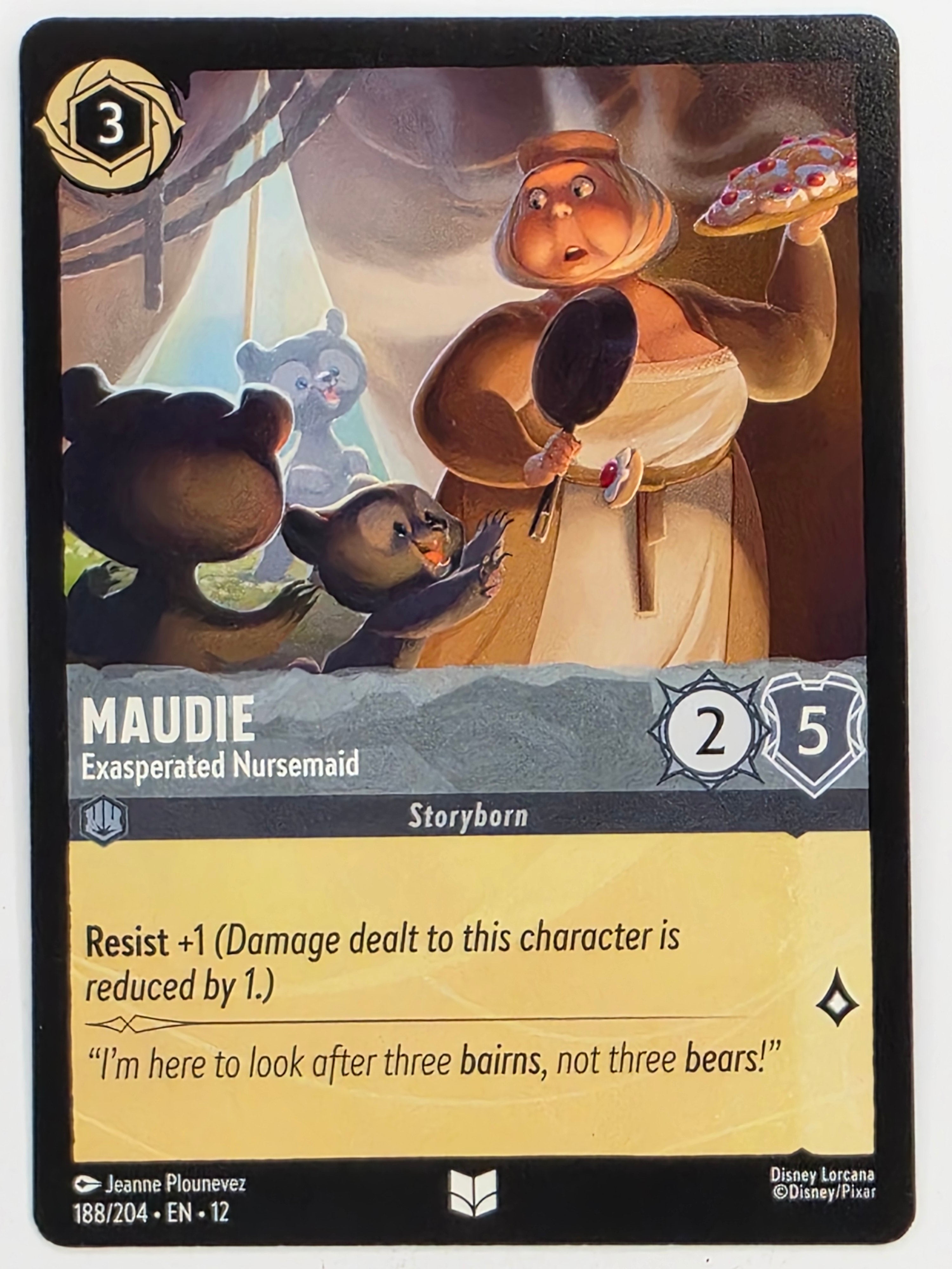 Disney Lorcana Wilds Unknown | #188/204 | Maudie Exasperated Nursemaid | Uncommon