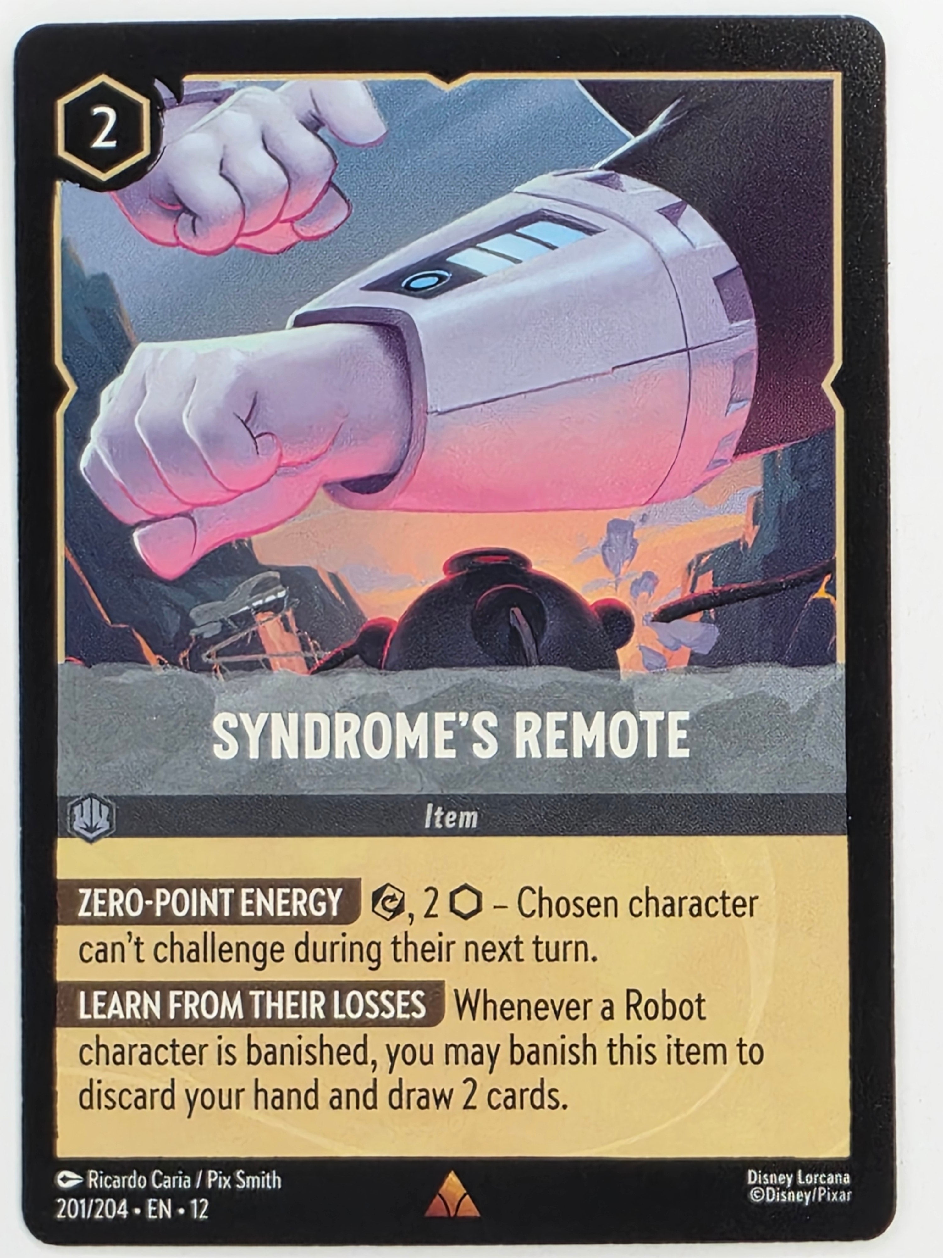 Disney Lorcana Wilds Unknown | #201/204 | Syndrome's Remote | Rare