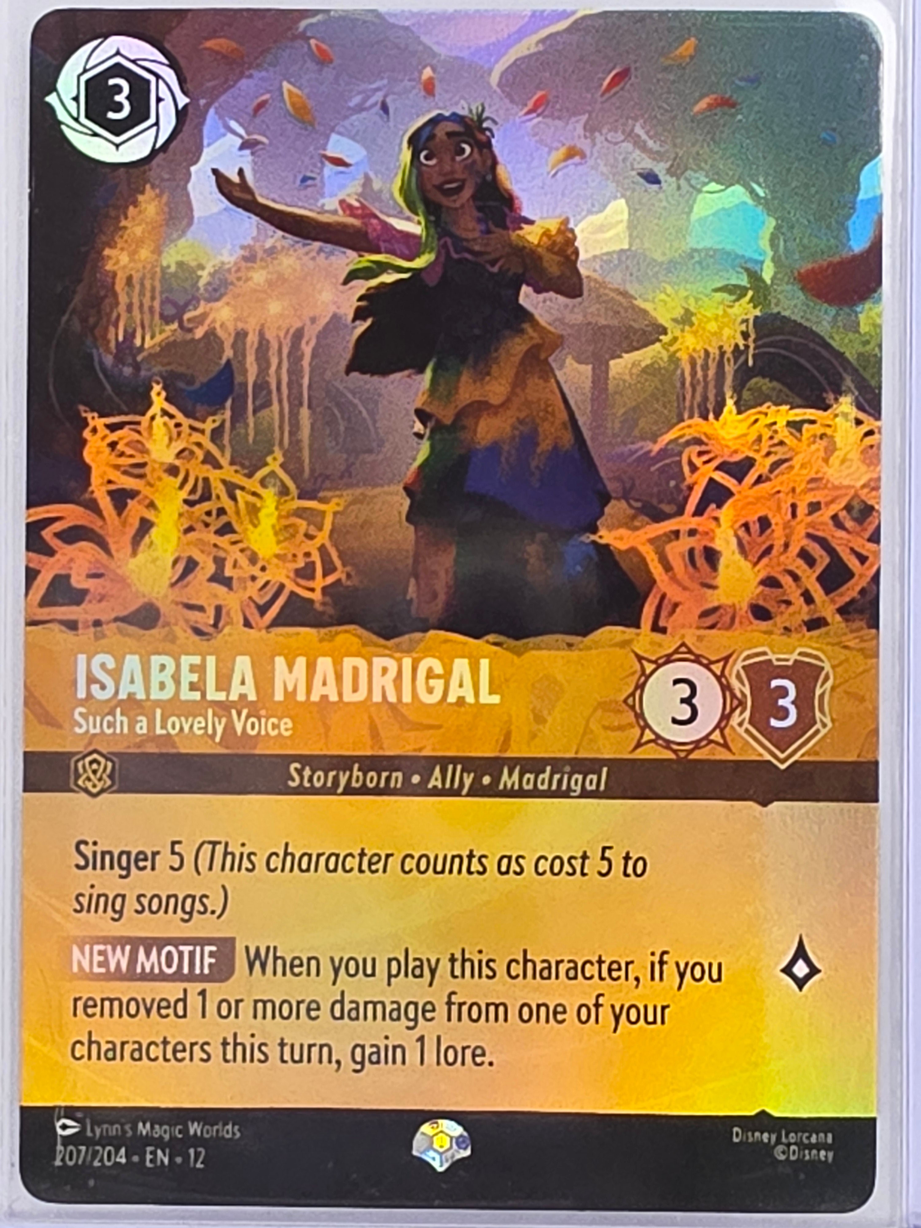 Disney Lorcana Wilds Unknown | #207/204 | Isabela Madrigal Such a Lovely Voice | Epic