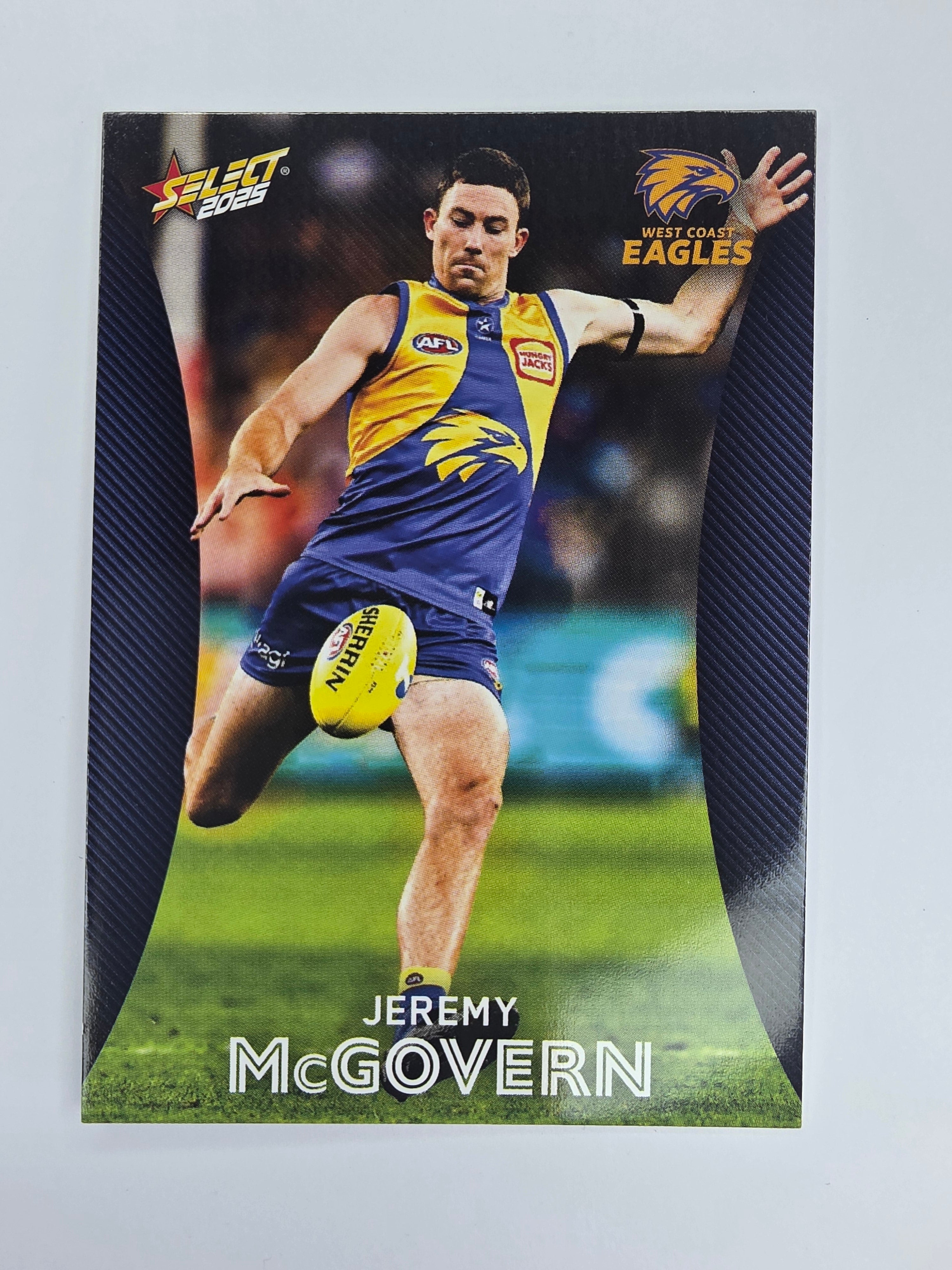 AFL 2025 Footy Stars Base Card #182 Jeremy McGovern West Coast Eagles