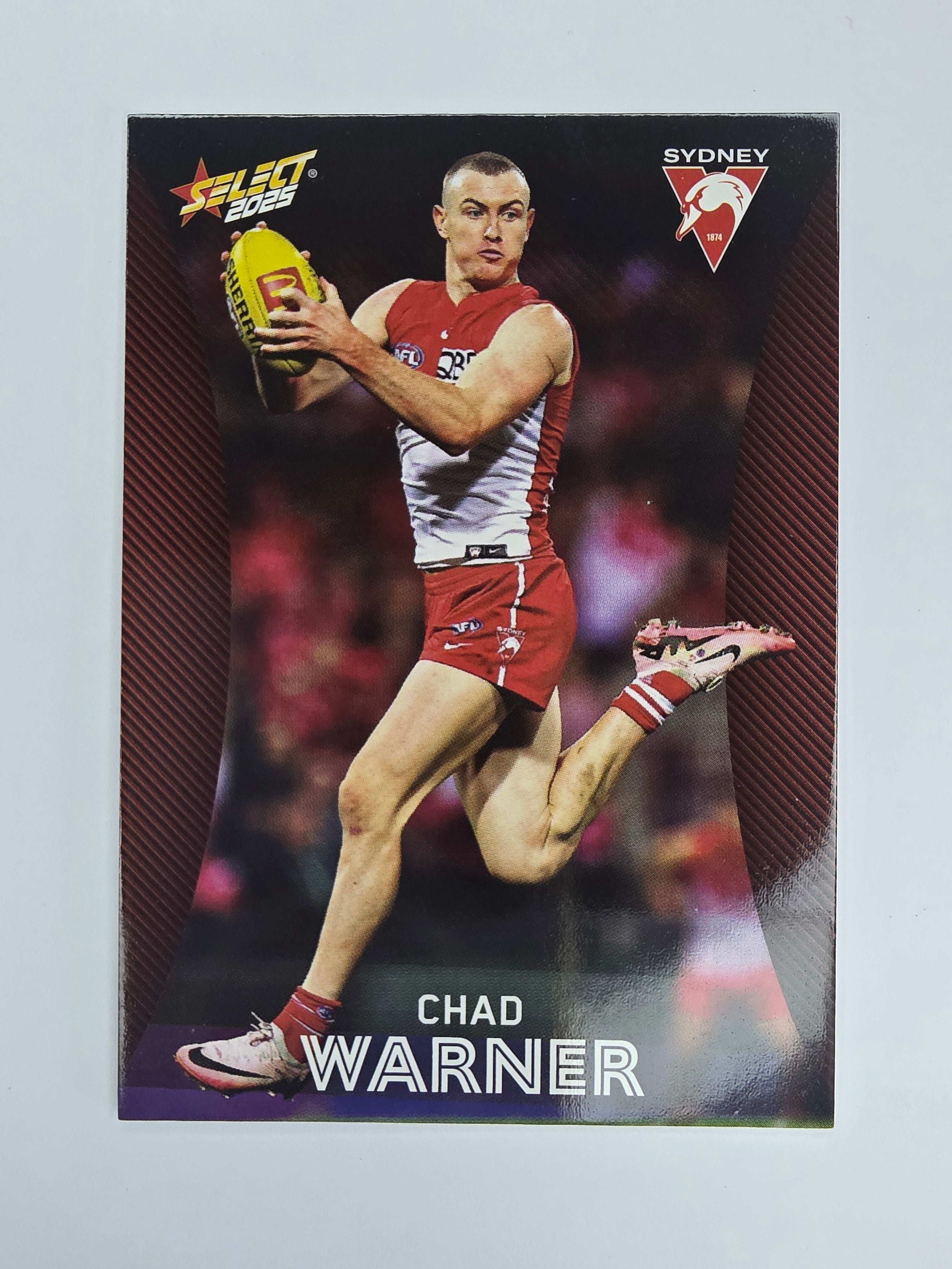 AFL 2025 Footy Stars Base Card #176 Chad Warner Sydney Swans