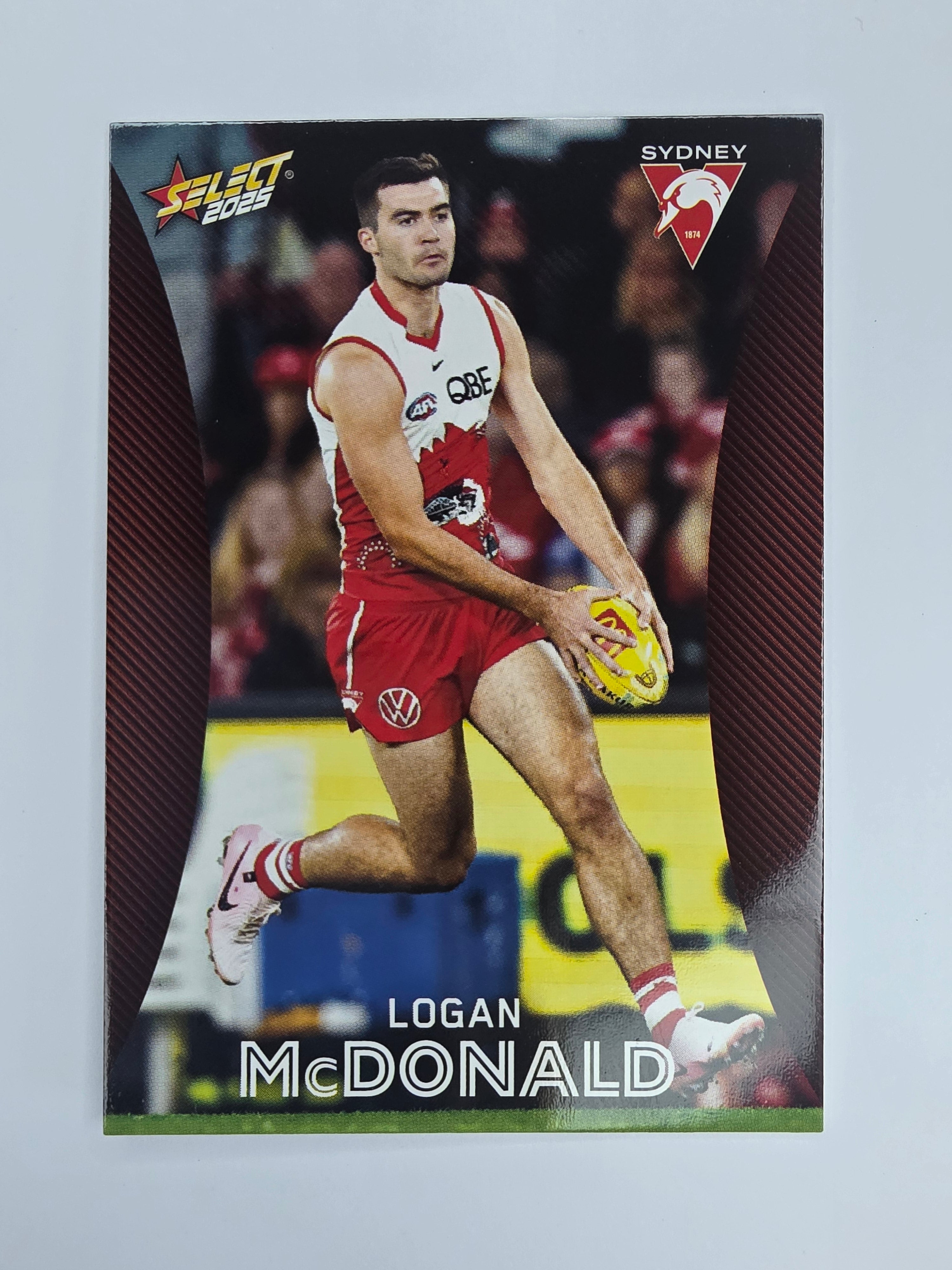 AFL 2025 Footy Stars Base Card #171 Logan McDonald Sydney Swans