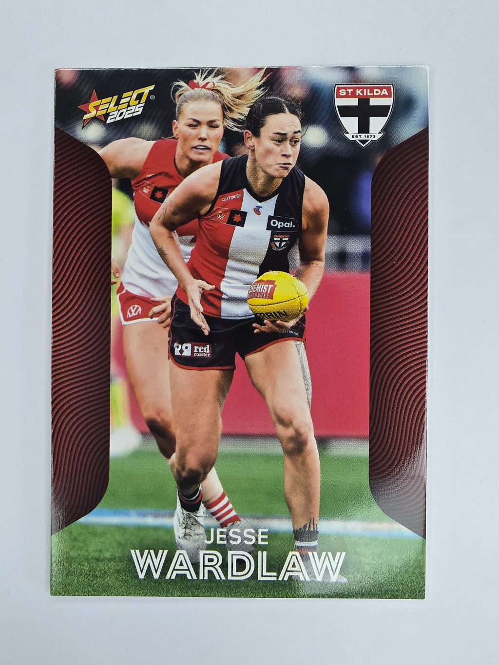 AFL 2025 Footy Stars Base Card #228 Jesse Wardlaw St Kilda Saints AFLW