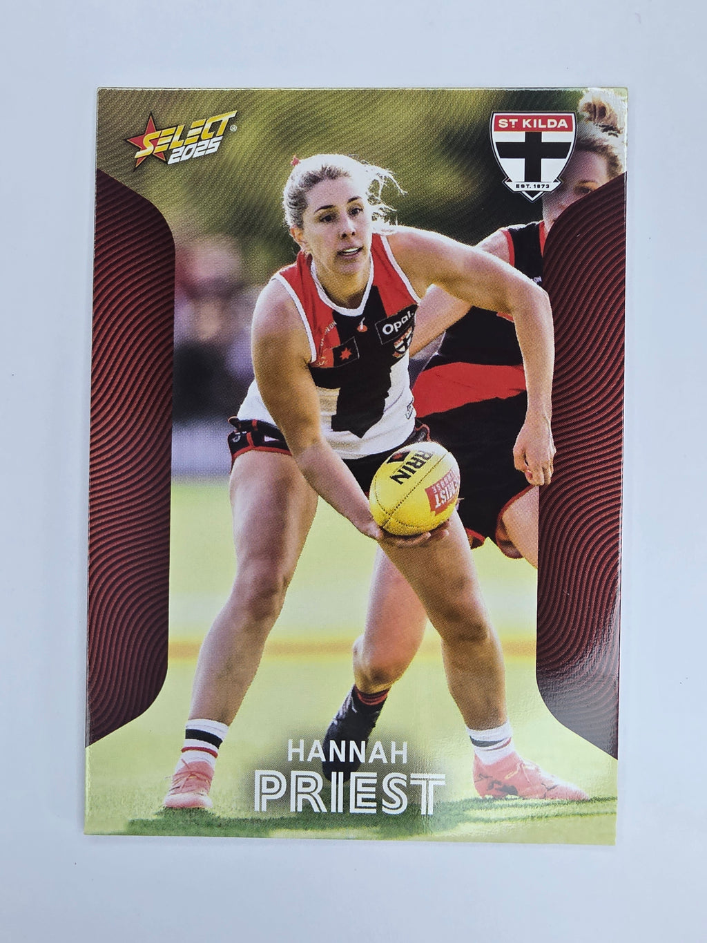 AFL 2025 Footy Stars Base Card #227 Hannah Priest St Kilda Saints AFLW