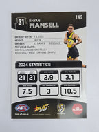 AFL 2025 Footy Stars Base Card #149 Rhyan Mansell Richmond