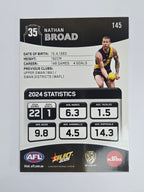 AFL 2025 Footy Stars Base Card #145 Nathan Broad Richmond