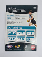 AFL 2025 Footy Stars Base Card #136 Zak Butters Port Adelaide