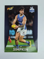 AFL 2025 Footy Stars Base Card #129 Jy Simpkin North Melbourne