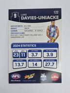 AFL 2025 Footy Stars Base Card #122 Luke Davies-Uniacke North Melbourne