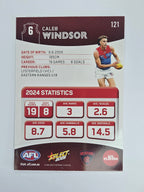 AFL 2025 Footy Stars Base Card #121 Caleb Windsor Melbourne