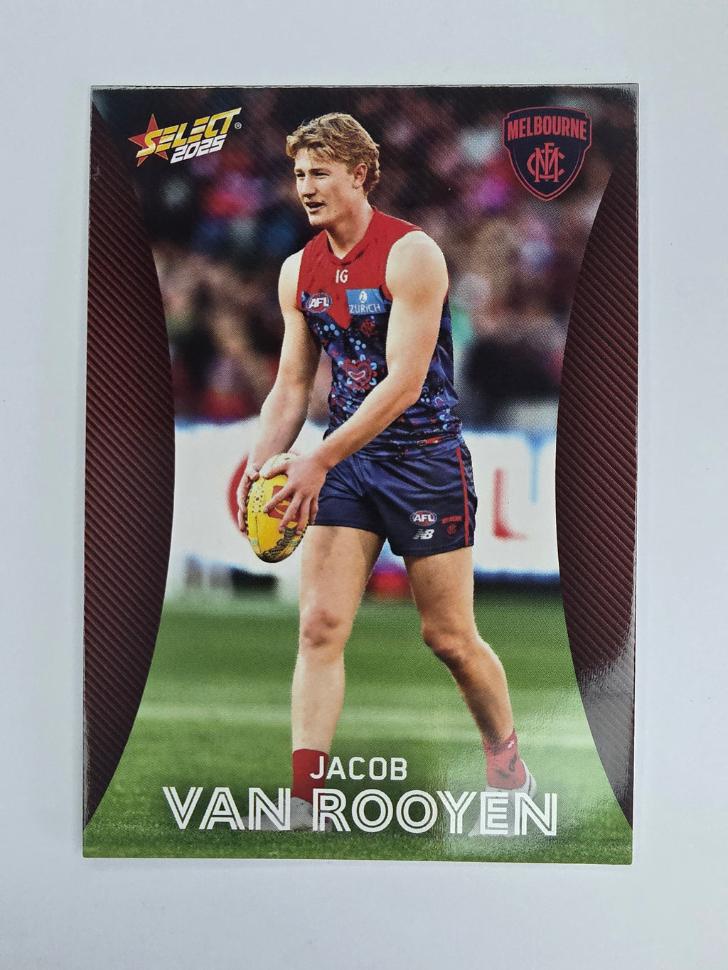 AFL 2025 Footy Stars Base Card #119 Jacob van Rooyen Melbourne