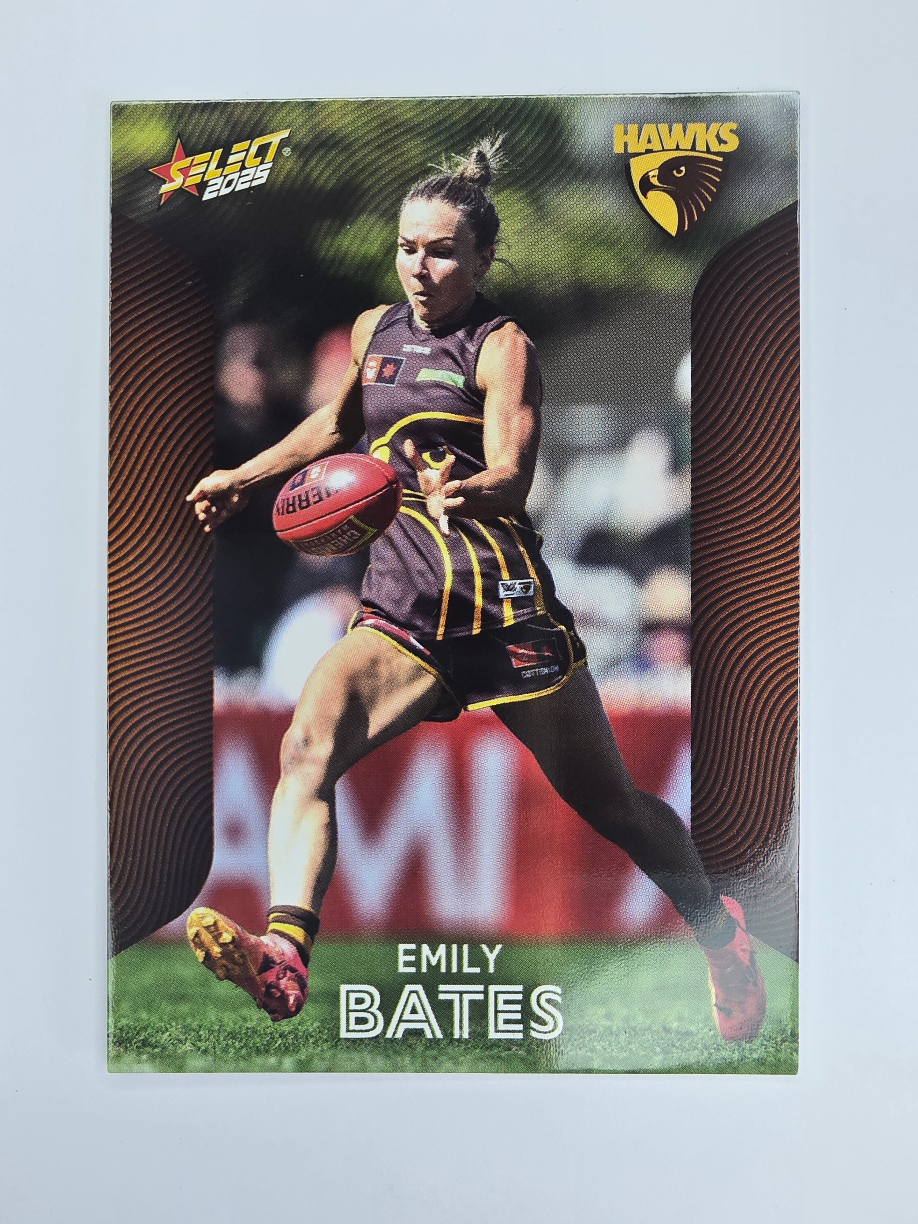 AFL 2025 Footy Stars Base Card #217 Emily Bates Hawthorn Hawks AFLW