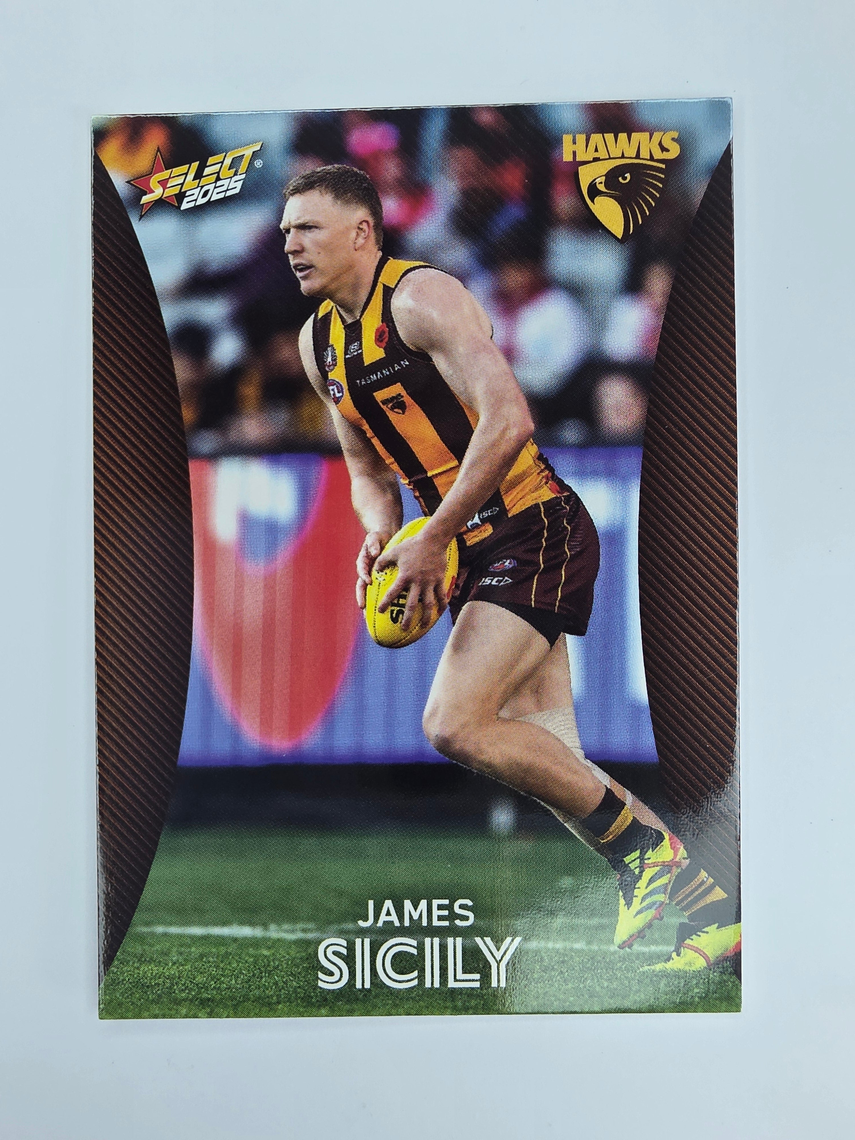 AFL 2025 Footy Stars Base Card #107 James Sicily Hawthorn