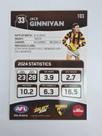 AFL 2025 Footy Stars Base Card #103 Jack Ginnivan Hawthorn