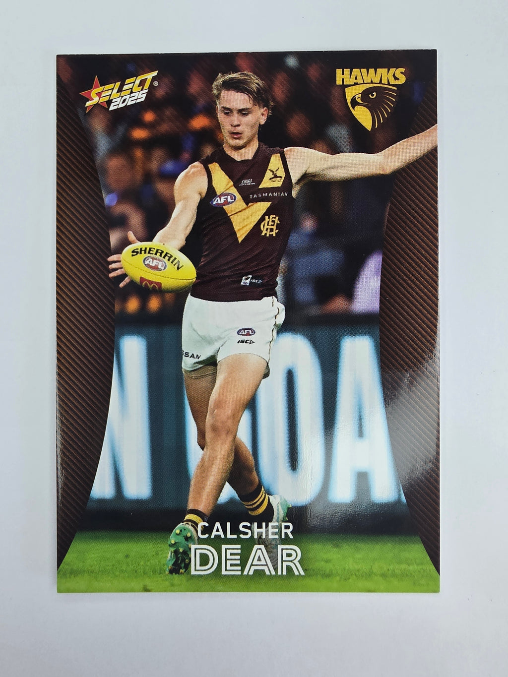 AFL 2025 Footy Stars Base Card #102 Calsher Dear Hawthorn
