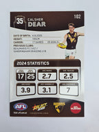AFL 2025 Footy Stars Base Card #102 Calsher Dear Hawthorn