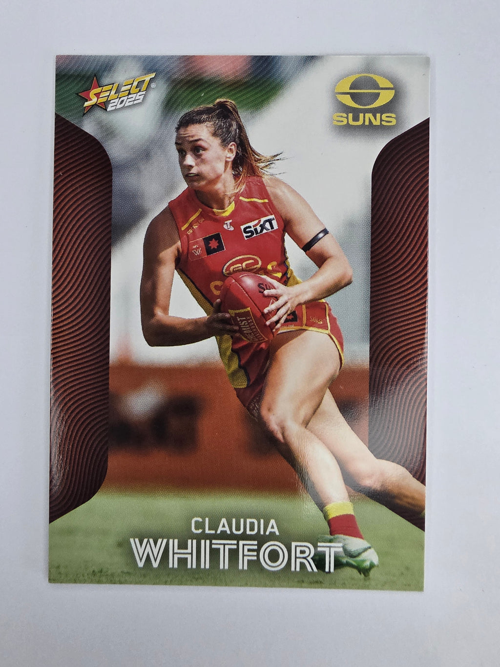 AFL 2025 Footy Stars Base Card #216 Claudia Whitfort Gold Coast Suns AFLW