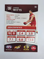 AFL 2025 Footy Stars Base Card #099 Jarrod Witts Gold Coast Suns
