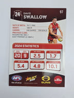 AFL 2025 Footy Stars Base Card #097 David Swallow Gold Coast Suns