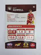 AFL 2025 Footy Stars Base Card #096 Matt Rowell Gold Coast Suns