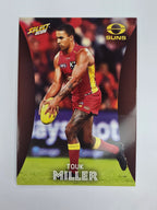 AFL 2025 Footy Stars Base Card #095 Touk Miller Gold Coast Suns