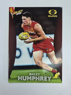 AFL 2025 Footy Stars Base Card #093 Bailey Humphrey Gold Coast Suns
