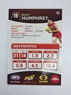 AFL 2025 Footy Stars Base Card #093 Bailey Humphrey Gold Coast Suns
