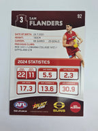 AFL 2025 Footy Stars Base Card #092 Sam Flanders Gold Coast Suns