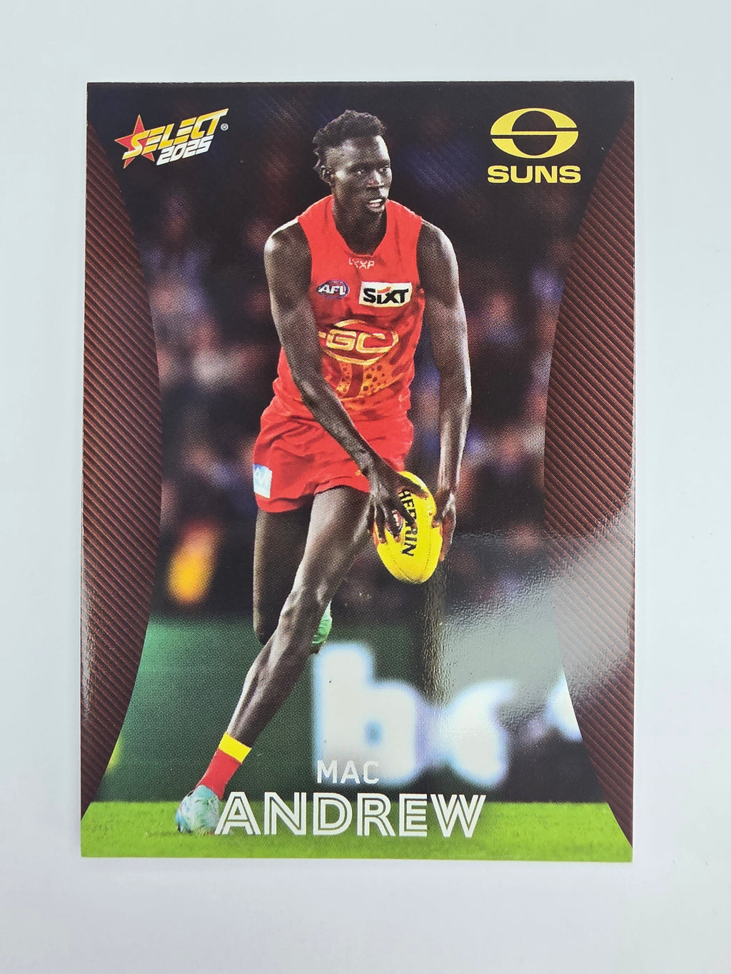 AFL 2025 Footy Stars Base Card #090 Mac Andrew Gold Coast Suns