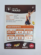 AFL 2025 Footy Stars Base Card #087 Callan Ward GWS Giants