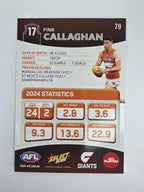 AFL 2025 Footy Stars Base Card #079 Finn Callaghan GWS Giants